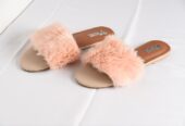 Ladies Fur Slides