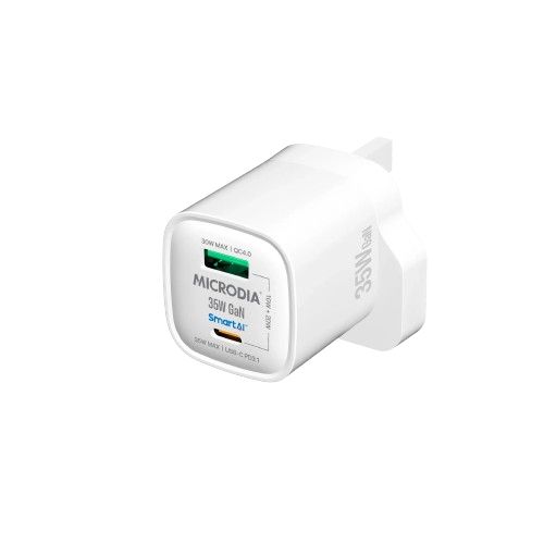 MICRODIA SmartCube Nano Tiny 35W USB-C PD Wall Charger w/PPS Charging Pearl White (56851) $200