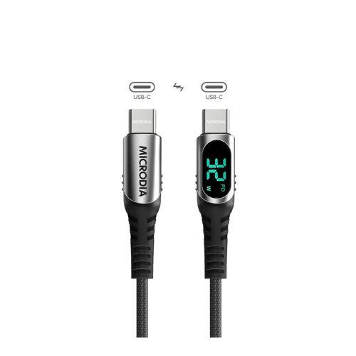 MICRODIA ExeCable Digital Display 100W USB-C to USB-C Cable 1.3M – Charcoal (64210) $24.99