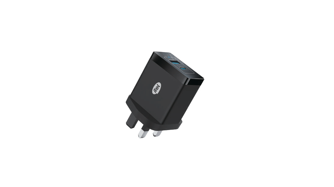 itel ChargerPulse 20W Dual Ports Charger with Type-C to Type-C Cable ₦9000
