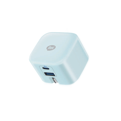 itel ChargerEasy Nano 20W Dual-Port Foldable Charger ₦9000
