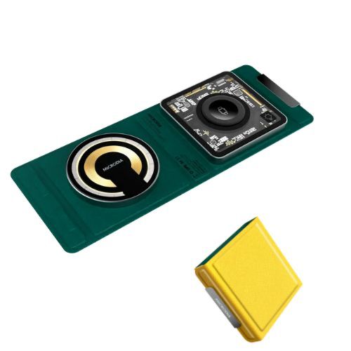 MICRODIA SNAPPad Visi.DUO 18W Wireless Charging Pad – Yellow/Dark Green (52002) $44.99
