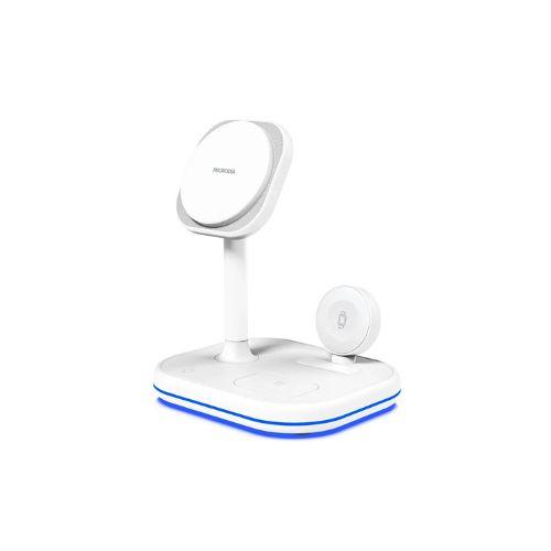 MICRODIA SNAPStation Pro 23W 4-in-1 Magnetic Wireless Charging Station – White (52022) $79.99