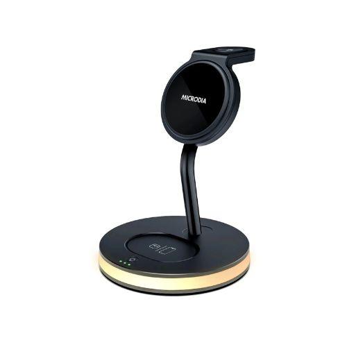 MICRODIA SNAPStation Elite 33W 5-in-1 Wireless Charging Station with Hub – Black (52027) $89.99