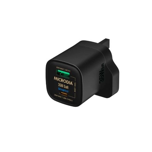 MICRODIA SmartCube Nano Tiny 35W USB-C P D Wall Charger w/PPS Charging Matte Black (56852) $200
